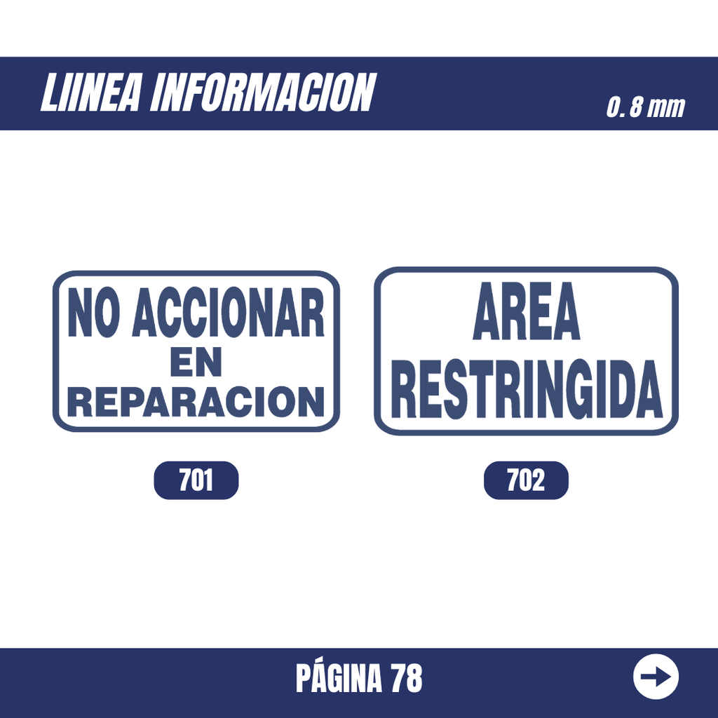 Señalización Linea Información