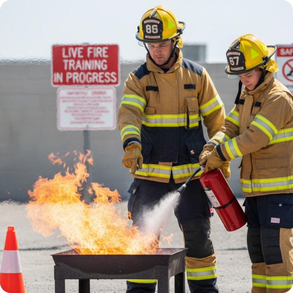 Capacitación contra incendio