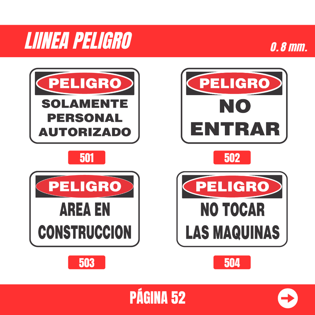 Señalización de Peligro