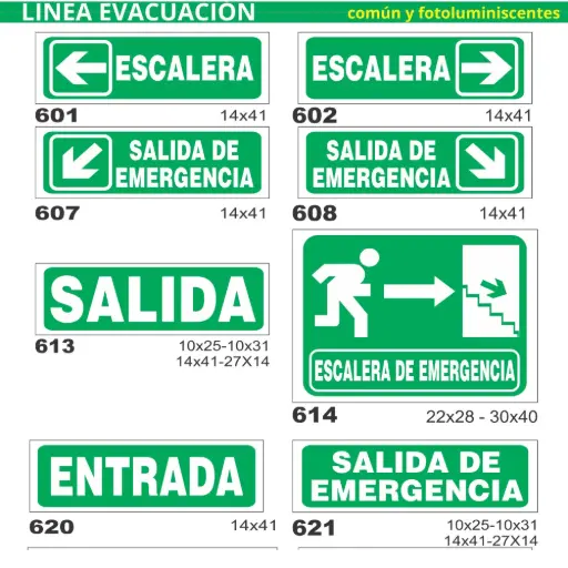 Señalización Guias de Evacuación