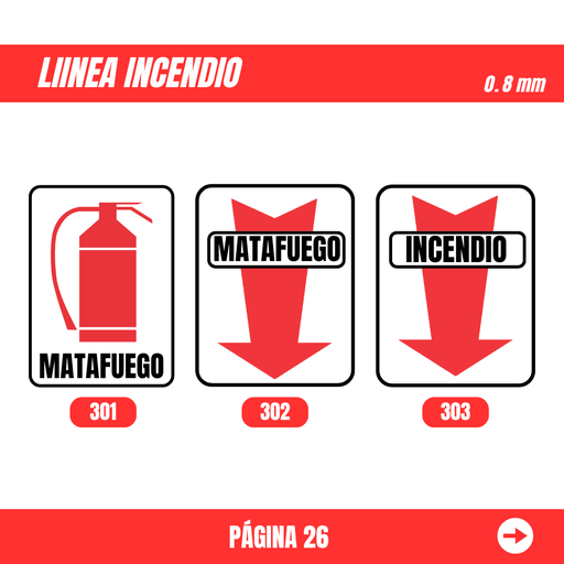 Señalización Linea Incendio