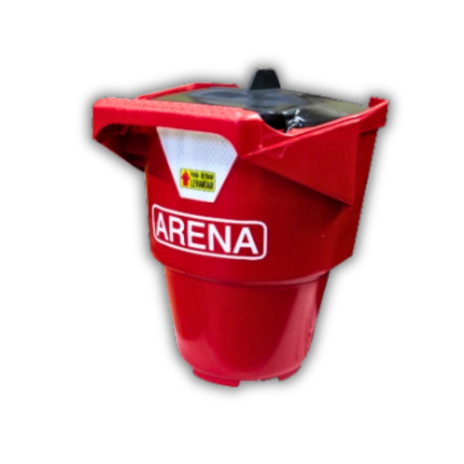 Balde de arena metálico