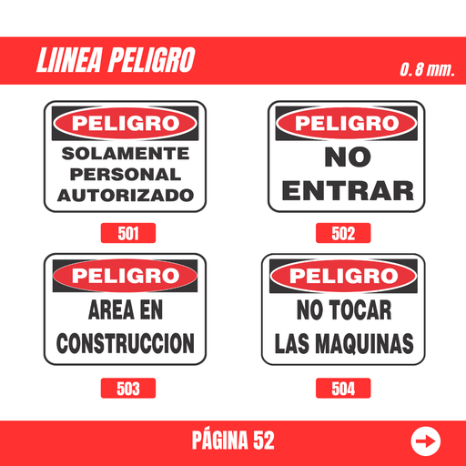 Señalización de Peligro