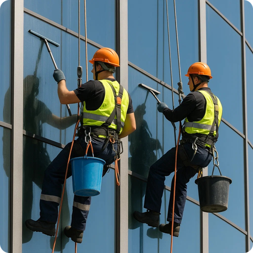 Limpieza de Vidrios en Altura