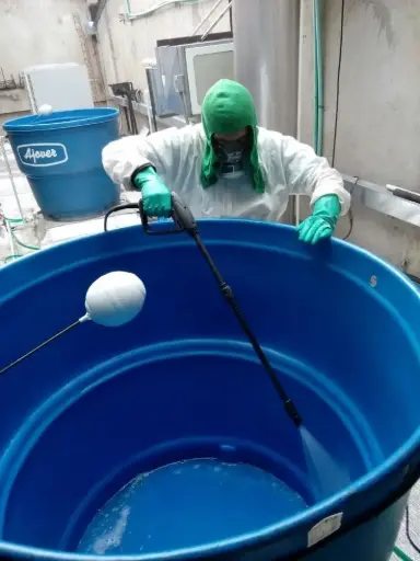 Limpieza de tanques de agua